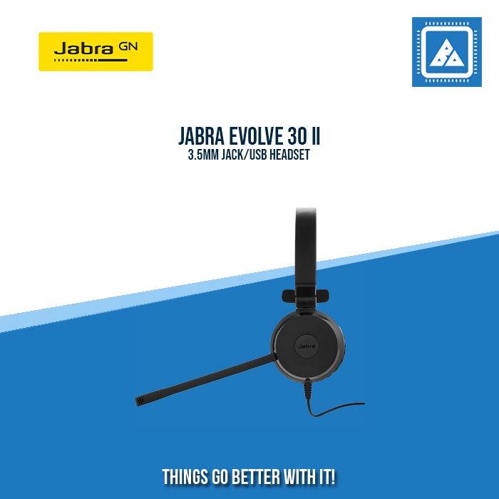 JABRA EVOLVE 30 II 3.5MM JACK/USB HEADSET JABRA EVOLVE 30 II 3.5MM JACK/USB HEADSET